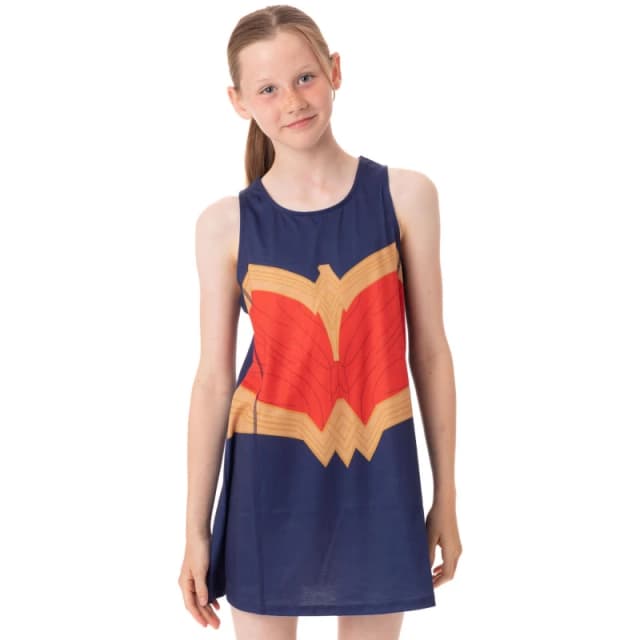 DC Comics Sleeveless Skater Dress Blue female