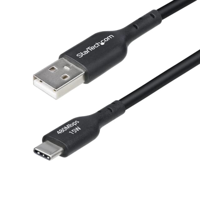 StarTech.com StarTech.com 3m (9.8ft) USB-A to USB-C Charging Cable, Charge & Sync, 3A, USB 2.0, TPE Jacket - Black USB Charging Cord USB2AC3MNC