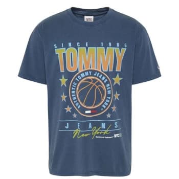 Tommy Jeans Photoprint T Shirt - Navy C87