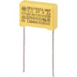 MKP X2 suppression capacitor Radial lead 0.1 uF 275 V AC 10 15mm L x W x H 18 x 6 x 12mm MKP X2