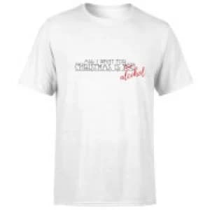 All I Want For Christmas Is Alcohol T-Shirt - White - 3XL