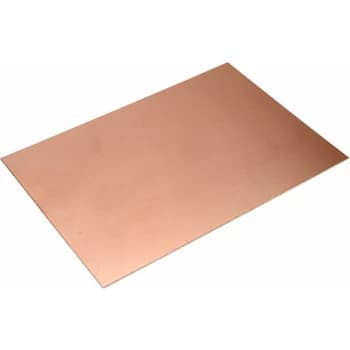 341018 Copper Clad Single Sided FR4 Fibre Glass 233.4 x 160mm - R-tech
