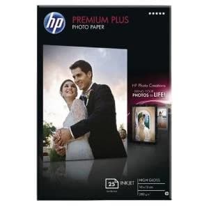 HP Premium Plus Glossy Photo Paper 25 sht10 x 15 cm