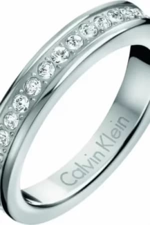 Ladies Calvin Klein Stainless Steel Size N Hook Ring KJ06MR040107