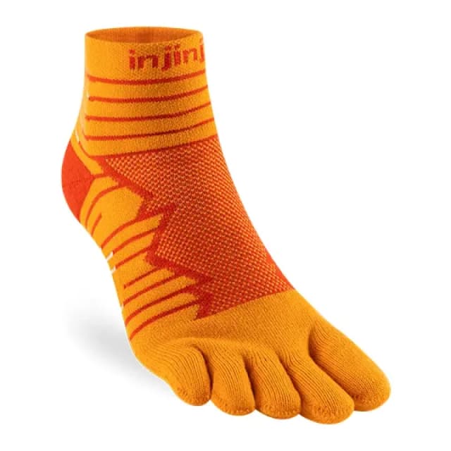 Running socks Injinji Ultra Mini-Crew Orange Unisex M (40,5/44)