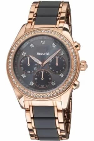 Ladies Accurist Chronograph Watch LB211GR