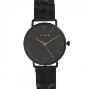 Ted Baker 2 Dial Mesh Watch - Black
