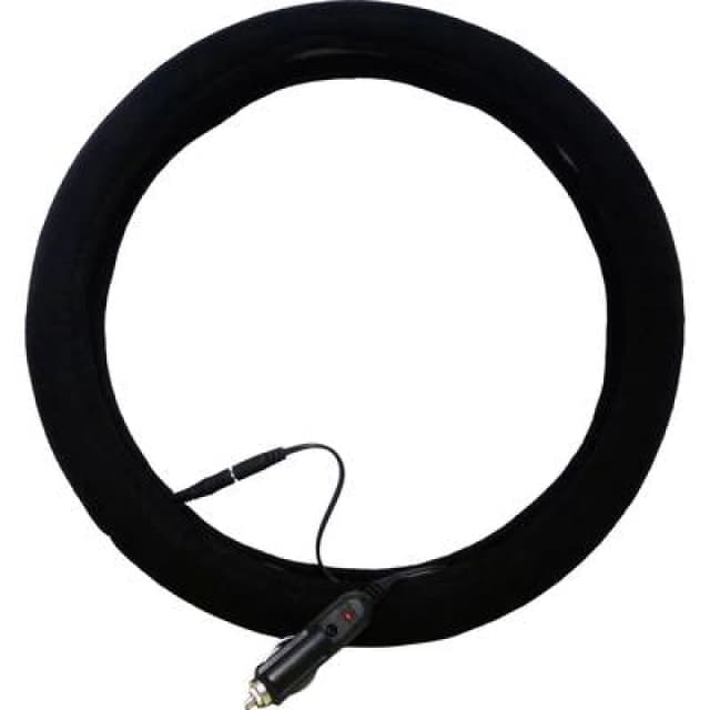HP Autozubehoer HP Autozubehoer Lenkradbezug Heizbar 12V Steering wheel cover (Ø) 38cm Black 19720