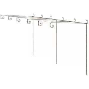 Vidaxl - Garden Pergola Antique Brown 6x3x2.5 m Iron Brown