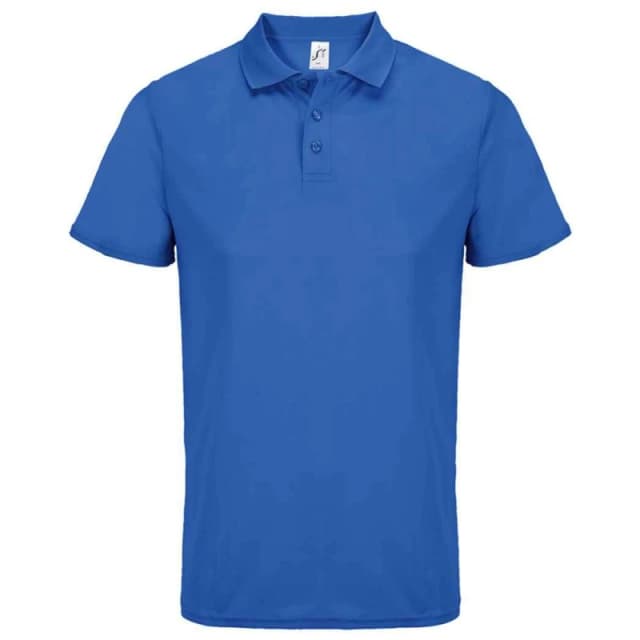SOL'S Mens Pitcher Polyester Polo Shirt in Blue Size: XS Blue Male XS