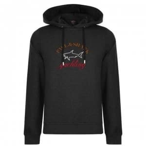 Paul And Shark Logo OTH Hoodie - Charcoal 654