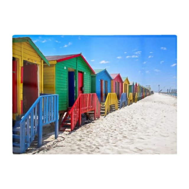 Warren Reed Designer Beach Huts Cape Town South Africa Glass Chopping Board