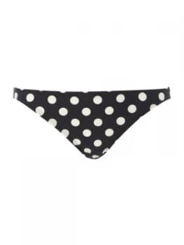 Kate Spade New York Polka dot classic bikini bottom Black