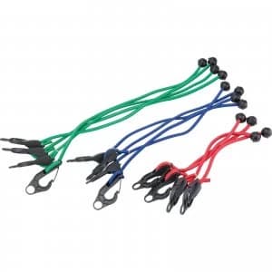 Draper 12 Piece Set of Tarpaulin Elastic Tie Down Straps