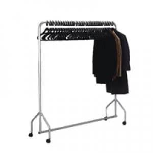 Slingsby Silver Garment Hanging Rail With 30 Hangers 316939