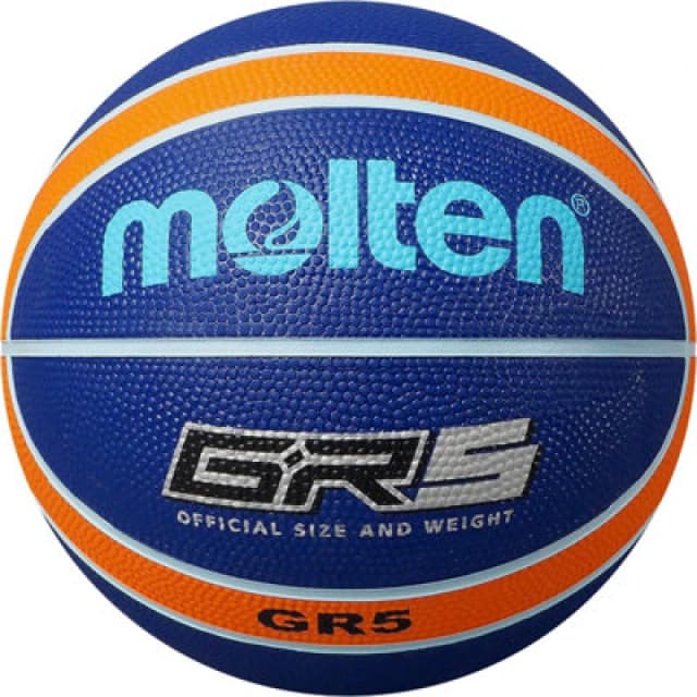 Molten Bgr Basketball - Premium Indoor Rubber Ball In Blue And Orange For Training
