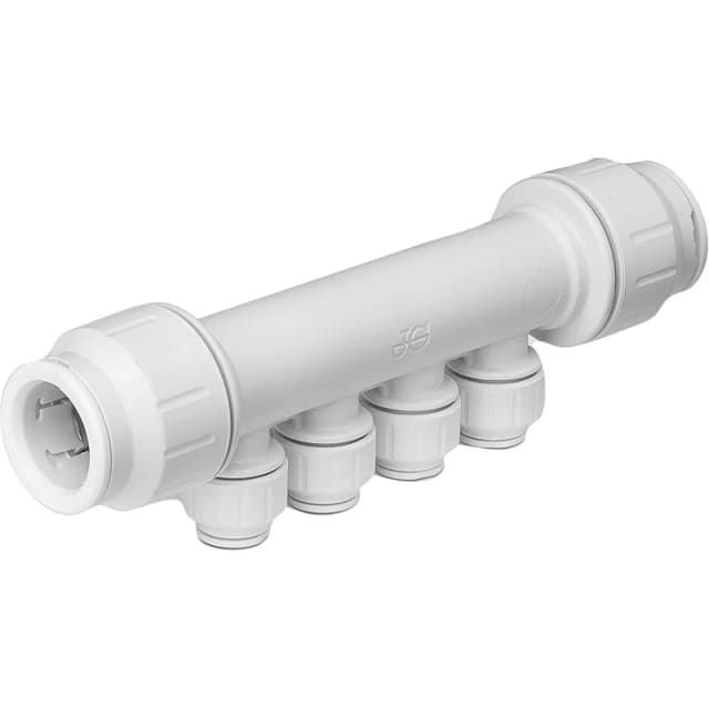 John Guest 22mm x 15mm 4 Port Manifold PEM522215WP White