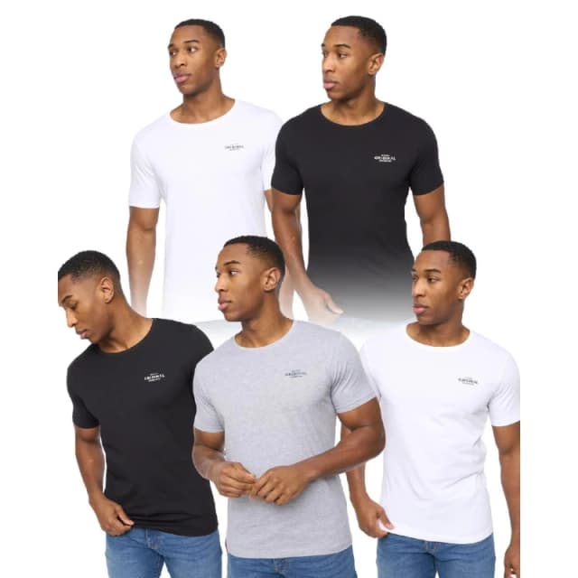 Crosshatch Crosshatch Men Basicstandard 5 Pk. T-Shirt Size: X-Large Multi XL Male 5059294695220