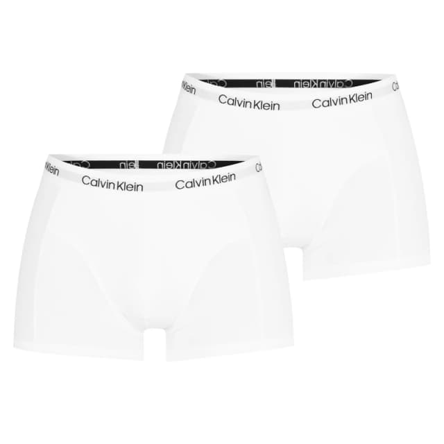 Calvin Klein 365 2 Pack Trunks Wht/Wht 100 male X Small