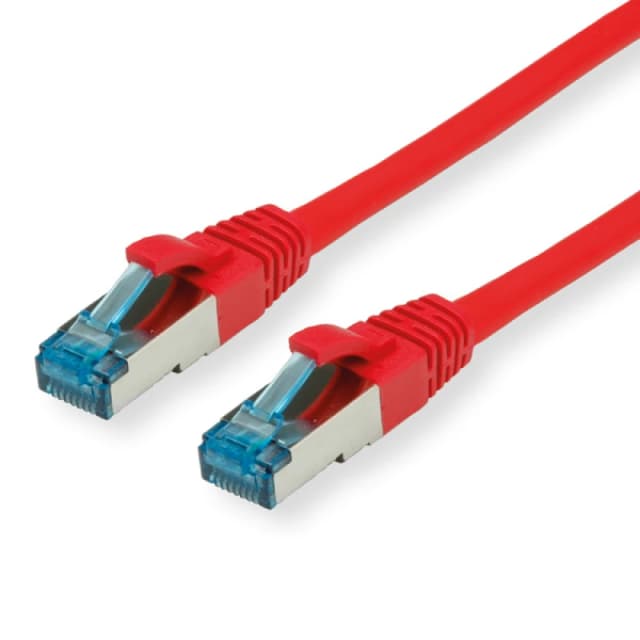 VALUE 0.5m S/FTP Cat.6a networking cable Red Cat6a S/FTP (S-STP)