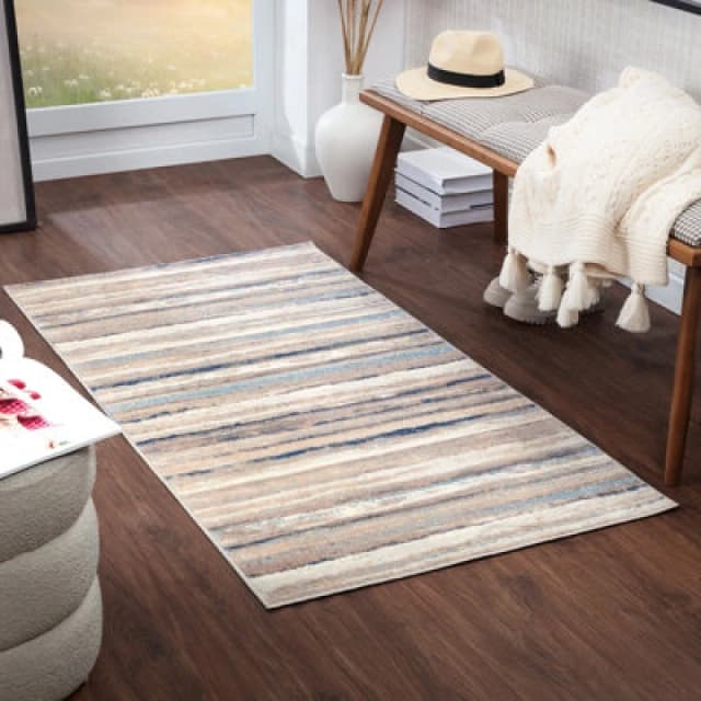 Livabliss Scandi Modern Brown Pandora Area Rug 80 X 150 Cm - Easy Care, Non Shedding, Ideal For Living Room & Bedroom
