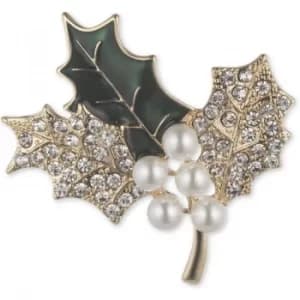 Holly Branch Brooch