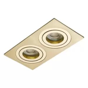 Inlight Pasto Double Ceiling Downlight Polished Brass