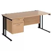 Dams International Desk MCM16P2KB 1,600 x 800 x 725 mm