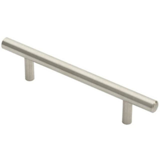 Loops Round T Bar Pull Handle 146 x 10mm 96mm Fixing Centres Stainless Steel Metallics unisex
