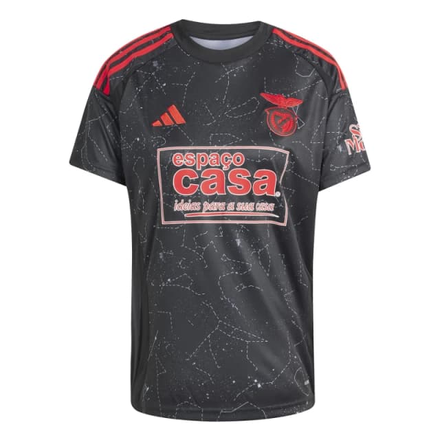 adidas Womens adidas Benfica Away Shirt 24/25 Black female 10 (S)