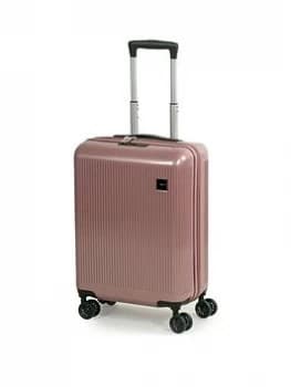 Rock Luggage Windsor Carry-On 8 Wheel Rose Pink Suitcase