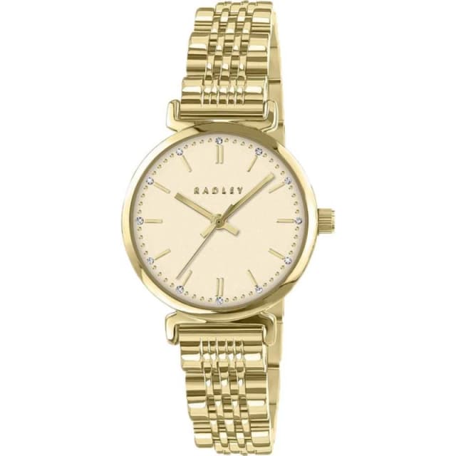 Radley Womens RY4672 Roman Crescent 28mm Quartz Watch in Gold Gold Female One Size