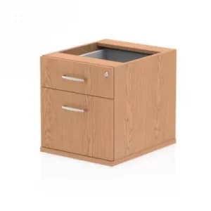 Trexus 2 Drawer Fixed Pedestal 426x463x480mm Oak Ref I001638