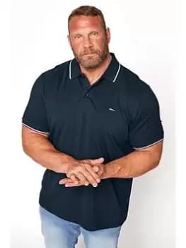 BadRhino Essential Tipping Polo Shirt - Navy, Size 1Xl, Men