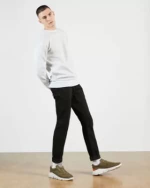 Tapered Leg Black Denim Jean