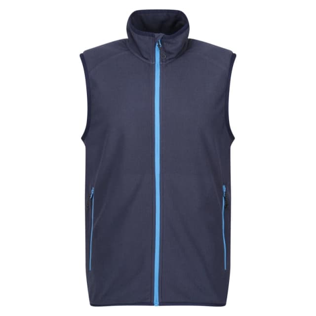 Regatta Professional Mens Fleece Gilet in Bright Blue Size: 3XL Bright Blue Male 3XL