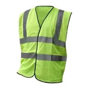Hivis Mesh Vest Saturn Yellow - Size L