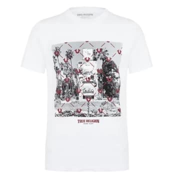 True Religion Photoreal Short Sleeve T Shirt - White