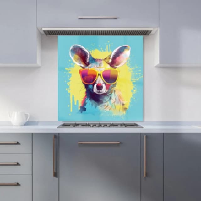 Warren Reed - Designer Toucans, Orchids & Palm Leaves Tea Towel in Yellow Yellow Unisex