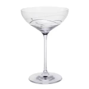 Dartington Crystal Glitz Cocktail Saucers, Set of 2