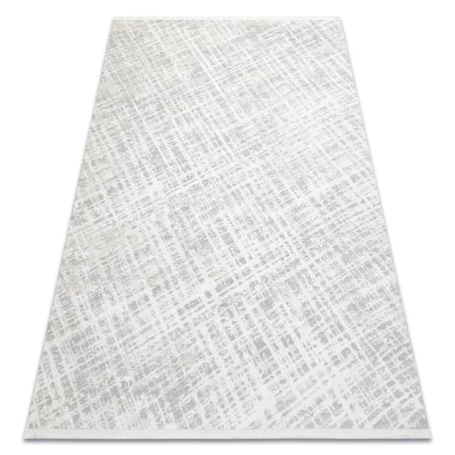 RugsX Modern Carpet Duke 51550 Cream / Grey - Trellis, Structured, Very Soft 80X150 Cm