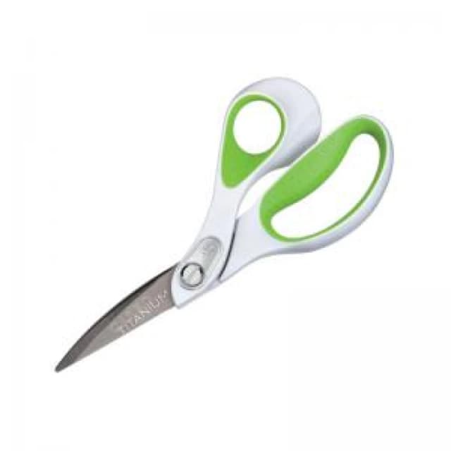 Westcott Carbonitride Titanium Scissors White/Green 214mm E-16446 00