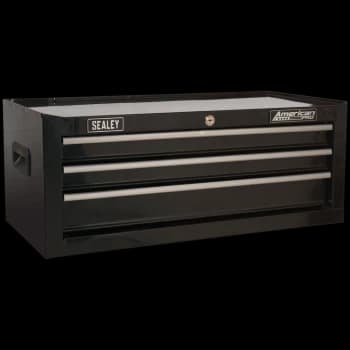 Sealey American Pro 3 Drawer Mid Tool Chest Black