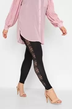 Panelled Floral Lace Leggings