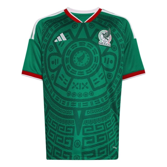 adidas Mexico Home Shirt World Cup 2026 Juniors Green/White unisex 9-10 Years
