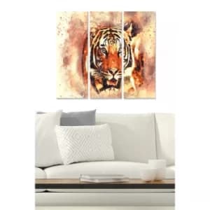 MDF2719614 Multicolor Decorative MDF Painting (3 Pieces)