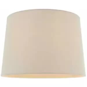 14' Tapered Round Drum Lamp Shade Natural/Neutral 100% Linen Modern Simple Cover