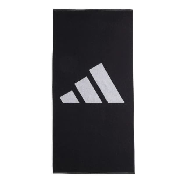 adidas Adults Large Swimming Towels Black/White unisex One Size