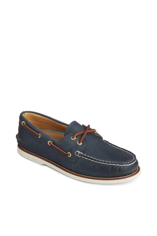Sperry Men 'Gold Cup Authentic Original' Leather Shoes in Navy Size: 7 Navy 7 Male 0801100954046