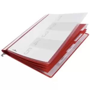 Durable Personnel folder 255403 255403 No. of compartments:5 Red